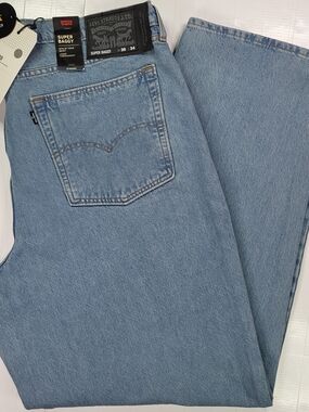 Levi's Men's Super Baggy Light Blue Jeans